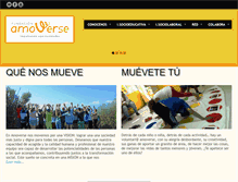 Tablet Screenshot of fundacionamoverse.org